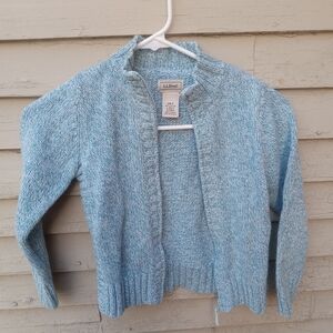 L.L. Bean Kids Heather Blue Cardigan
